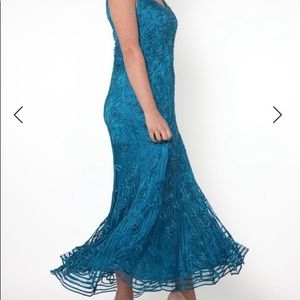 Soulmates Beaded Silk Lace Jacket / Dress Set